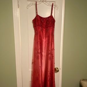 Cache beaded floor length gown